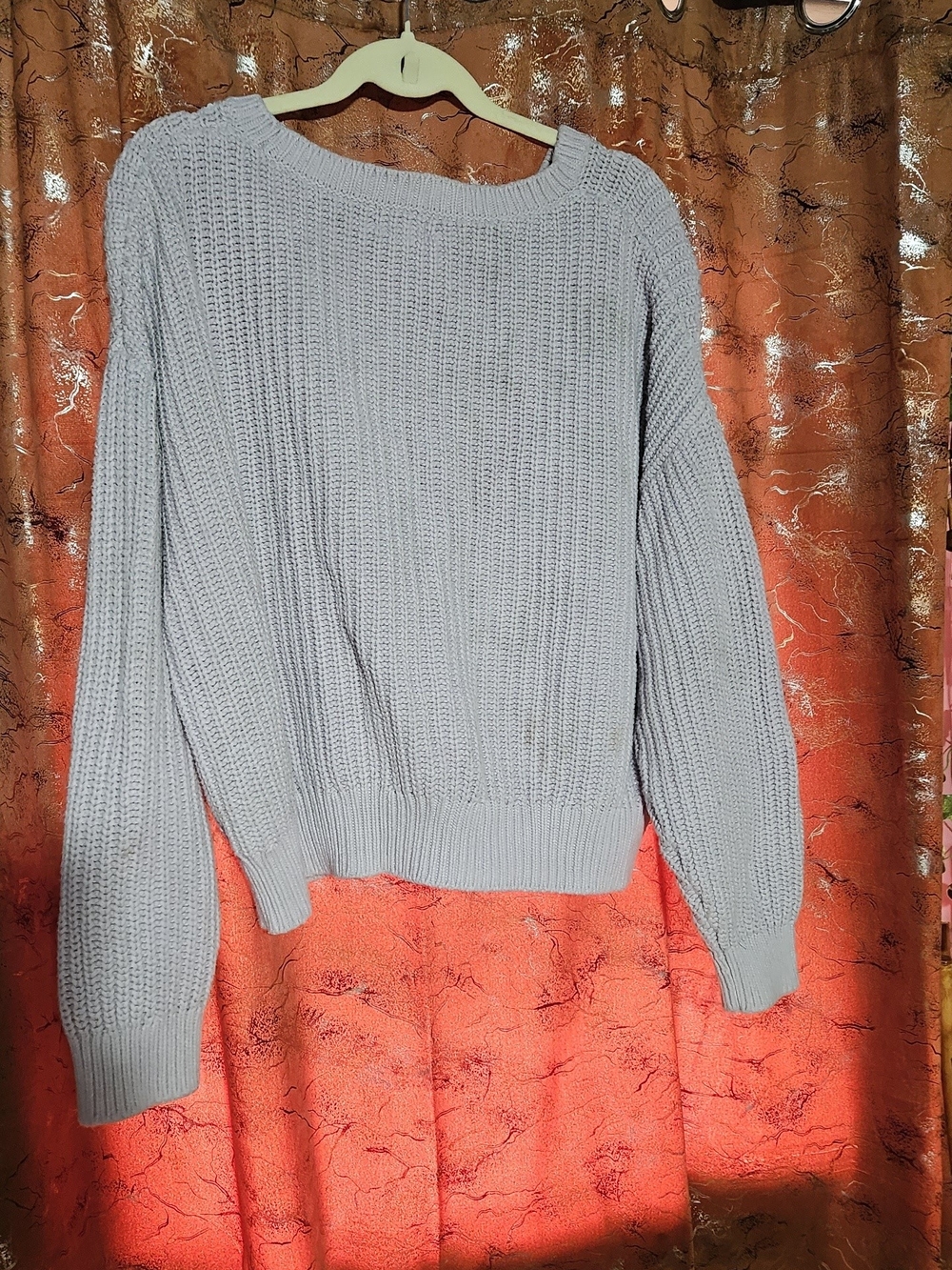 The Drop Lilac Cable-knit Sweater, XL - Picture 3 of 13